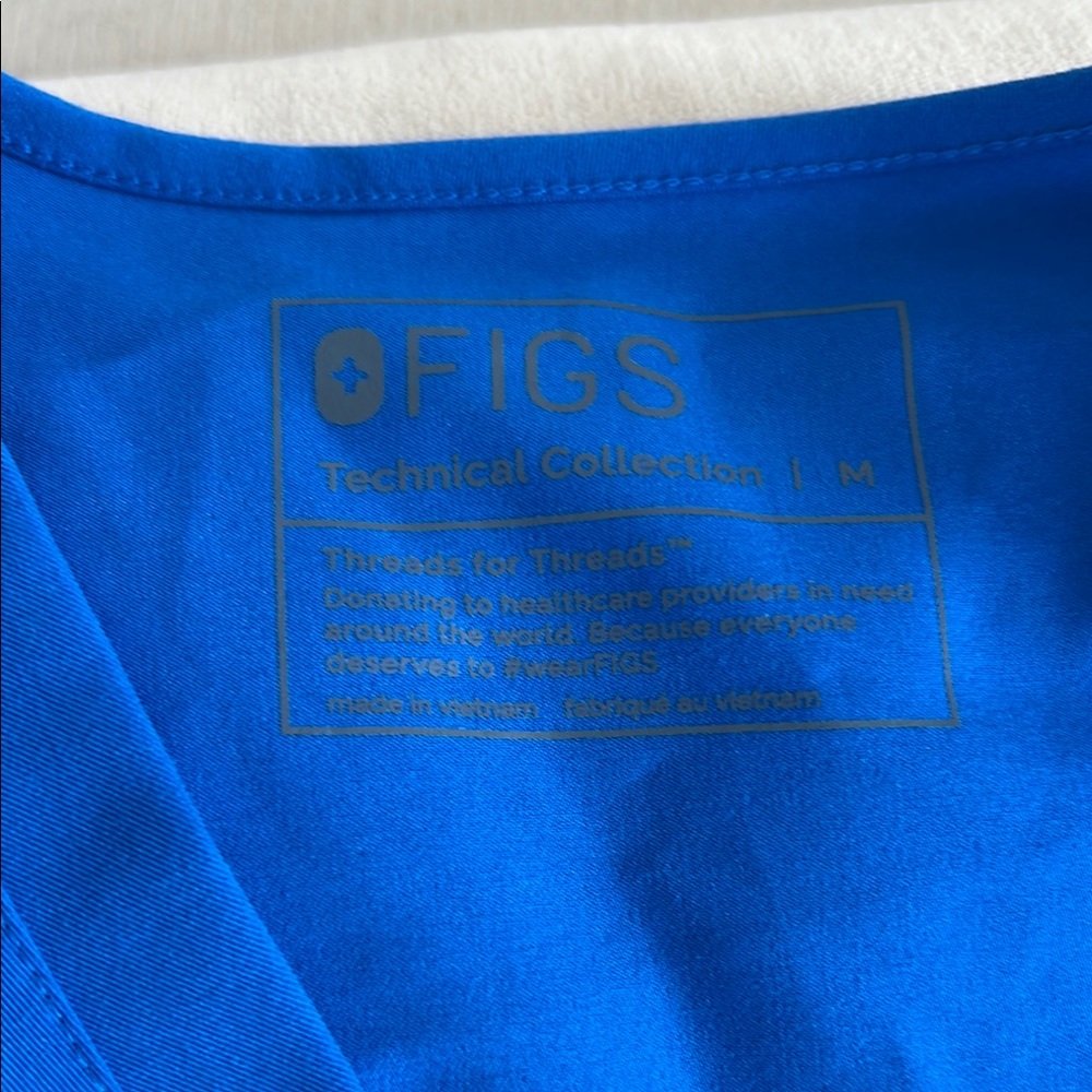 FIGS Blue Scrub Top